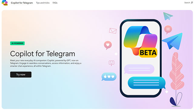 Copilot đã được tích hợp trong Telegram 