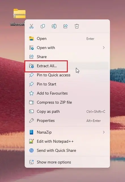 Giải nén file Zip