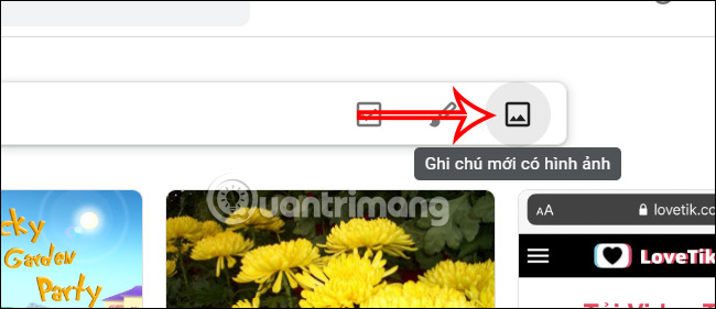 Chụp ảnh trên Google Keep máy tính
