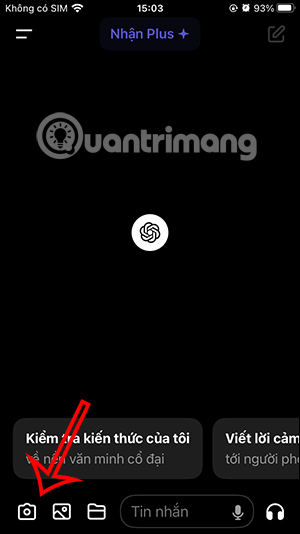 Chụp ảnh trên ChatGPT