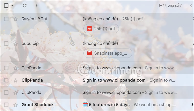 Thư lưu trữ trong Gmail
