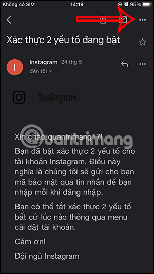 Tùy chọn email