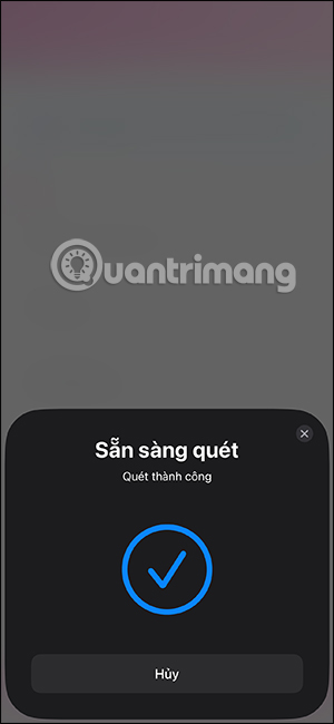 Đã quét thông tin CCCD gắn chip thành công