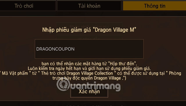 dragon village m giftcode