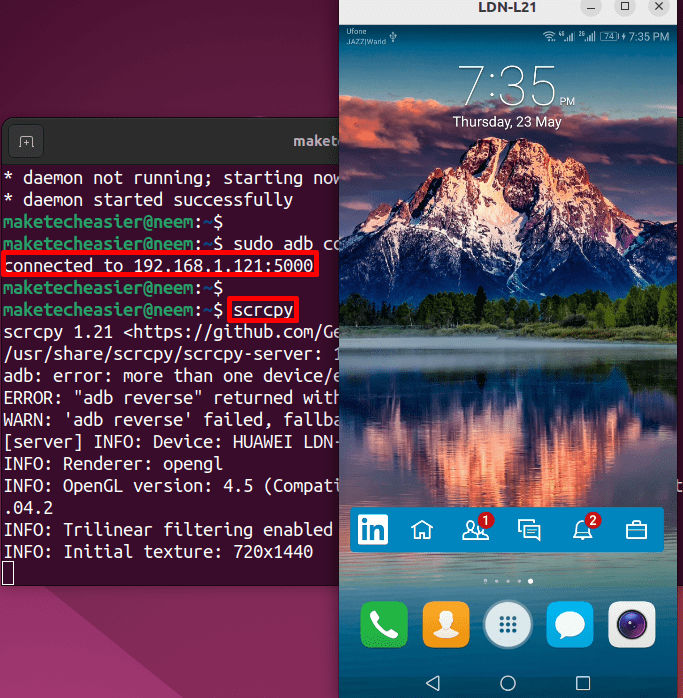 Cách sử dụng Scrcpy để điều khiển Android trên Linux
