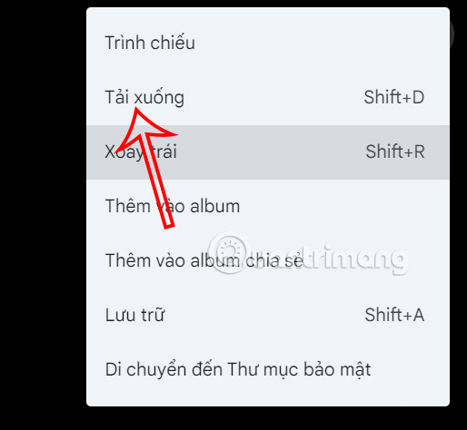 Tải ảnh sao lưu trên Google Photos trên máy tính