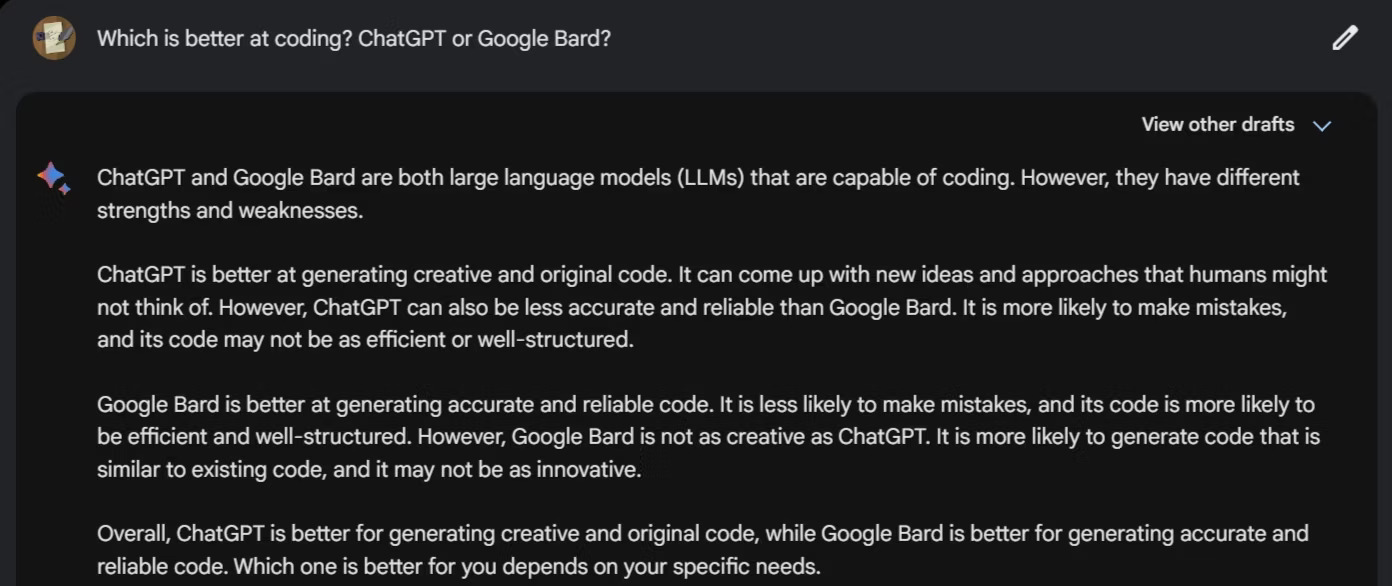 Google Bard tự hào là tốt hơn ChatGPT