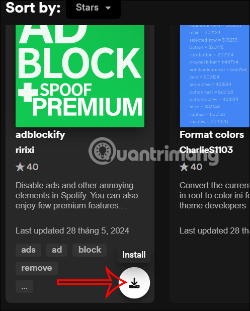 Tải tiện ích Adblockify trên Spotify