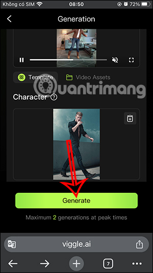 Tạo video nhảy trên Viggle AI