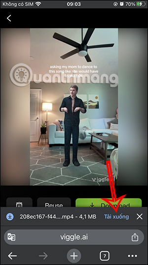 Tải video nhảy trên Viggle AI