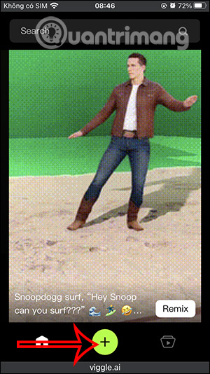 Tải tập tin lên Viggle AI