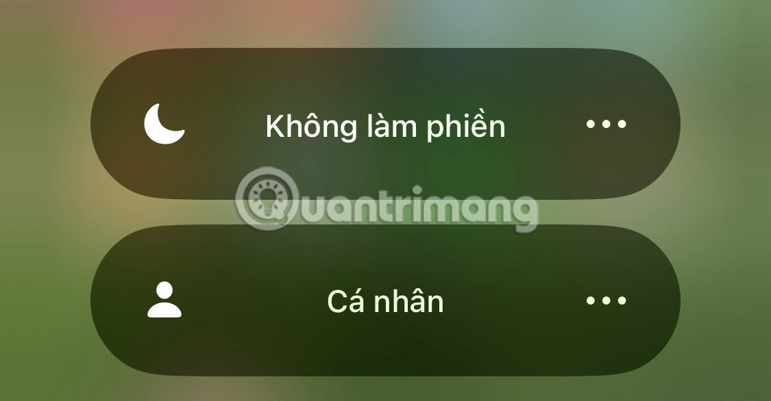 Chế độ Không làm phiền được bật trên iPhone