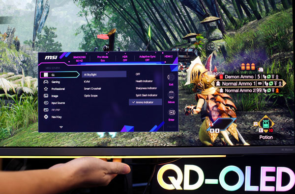 Trạng thái máu của nhân vật trong game sẽ được đồng bộ với thanh đèn LED RGB