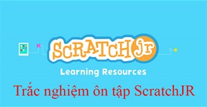 Trắc nghiệm ScratchJR: Màn hình mở đầu và kết thúc câu trắc nghiệm