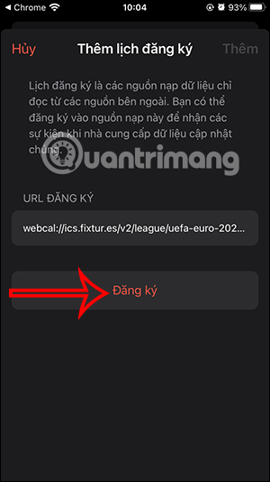 Đăng ký lịch Euro 2024