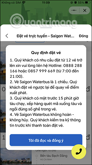 Điều hoản đặt vé