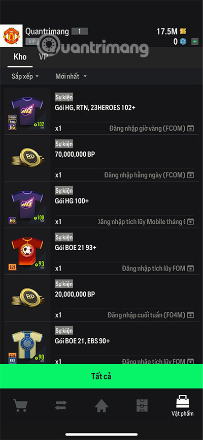 nhập code fc online