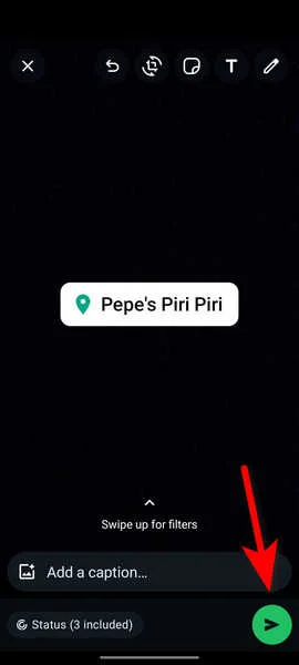 Chia sẻ vị trí trên trạng thái WhatsApp