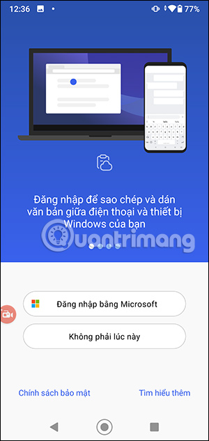 Đăng nhập tài khoản Microsoft