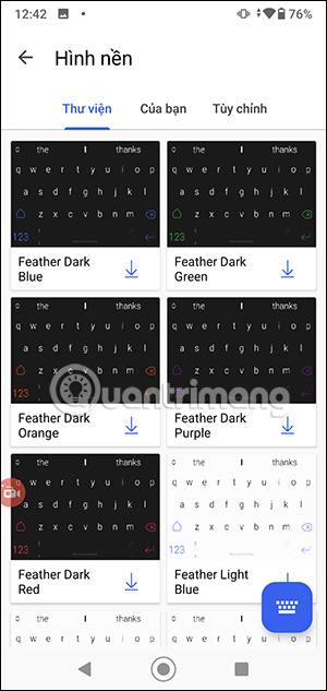 Chọn theme bàn phím SwiftKey