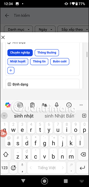 Chọn âm điệu