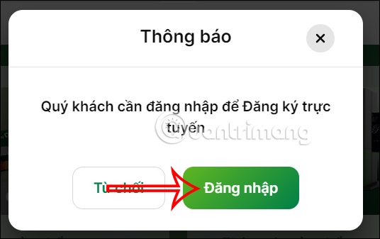 Đăng nhập Vietcombank