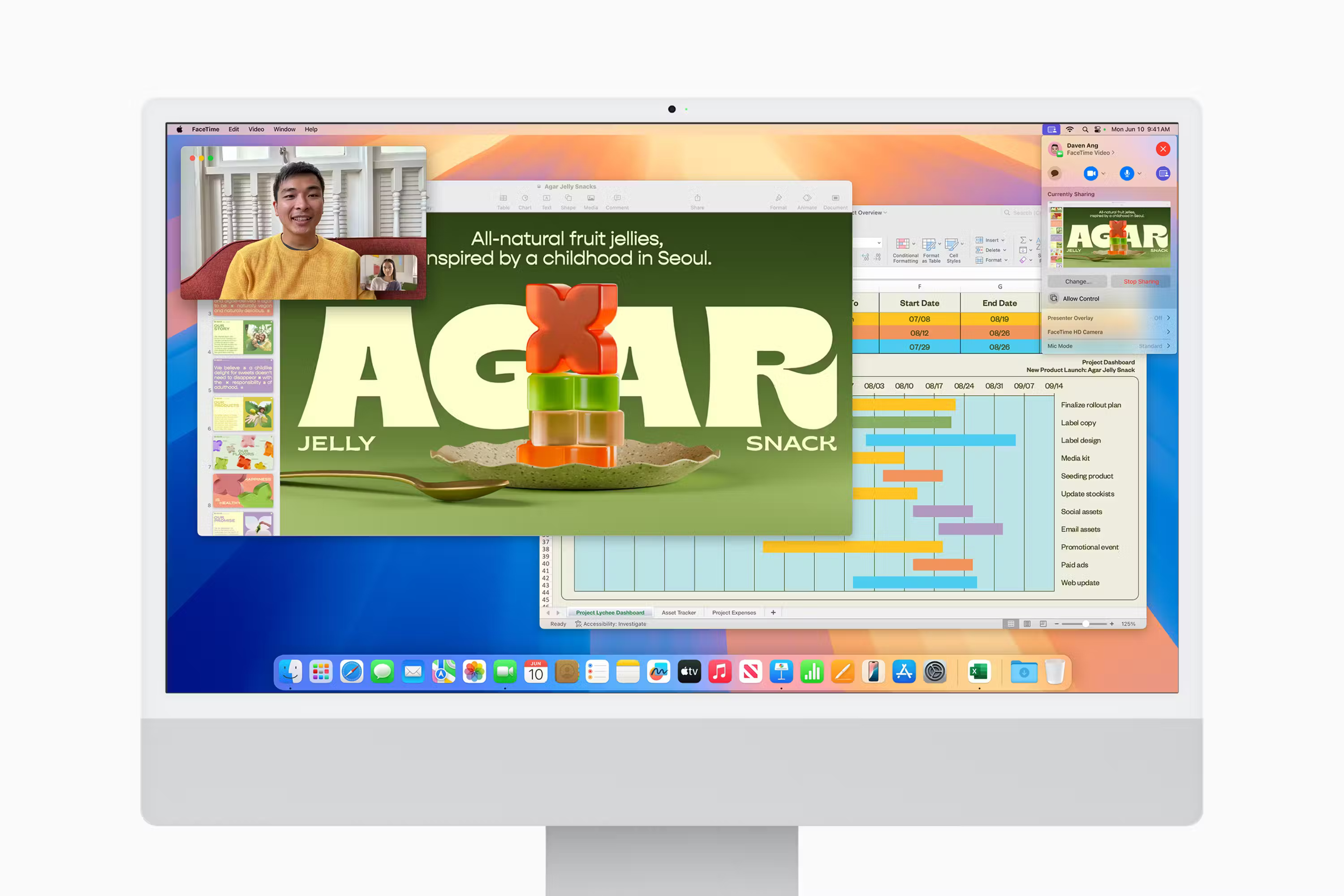 Cửa sổ phụ Presenter Preview trên macOS Sequoia