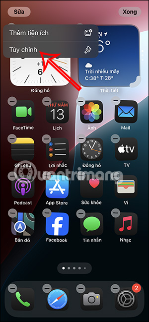 Tùy chỉnh màn hình chính iOS 18