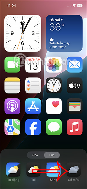 Chỉnh màu cho ứng dụng trên iPhone