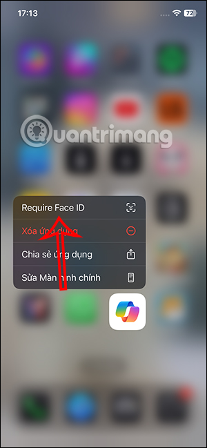 Yêu cầu sử dụng Face ID