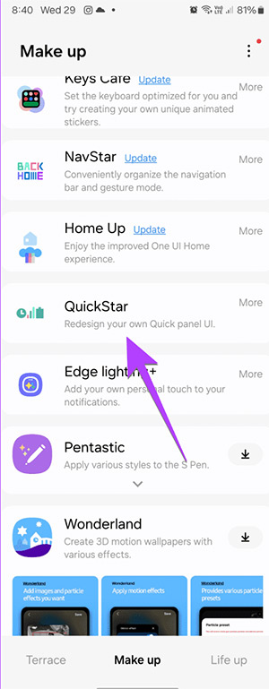 Cài module QuickStar trên Good Lock