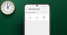 Cách đổi vị trí đồng hồ trên status bar điện thoại Samsung