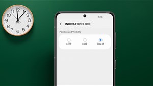 Cách đổi vị trí đồng hồ trên status bar điện thoại Samsung