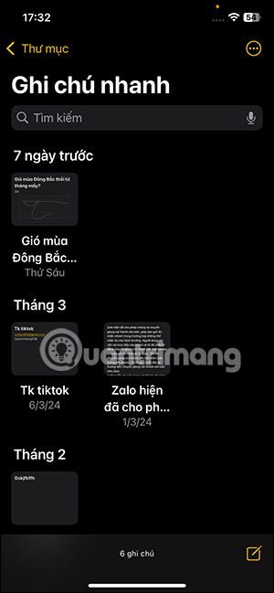 Ghi chú iPhone