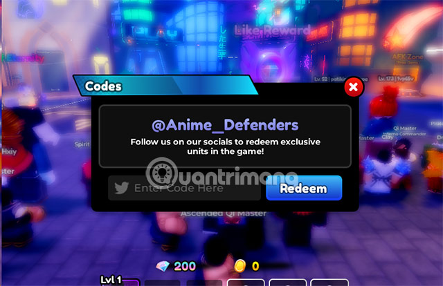 Code Anime Defenders mới nhất, code Anime Defenders Update Code-Anime-Defenders-Roblox-1