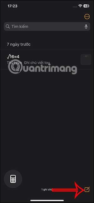 Tạo ghi chú toán học mới