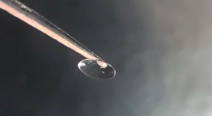 Vật liệu thủy tinh mới được làm từ peptide và nước. 