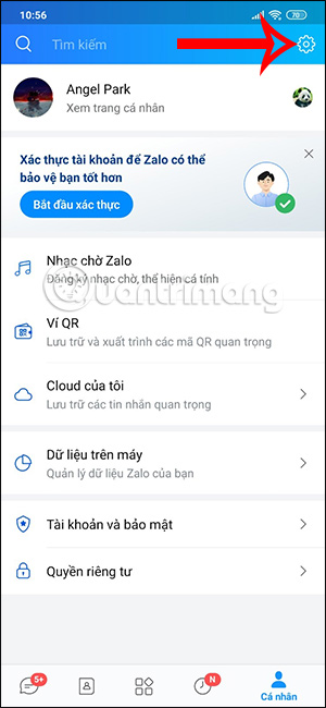 Cài đặt Zalo
