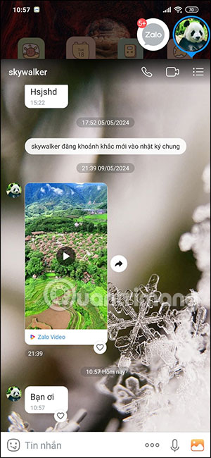 Đọc nội dung tin nhắn Zalo