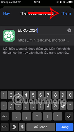 Chỉnh tên phím tắt