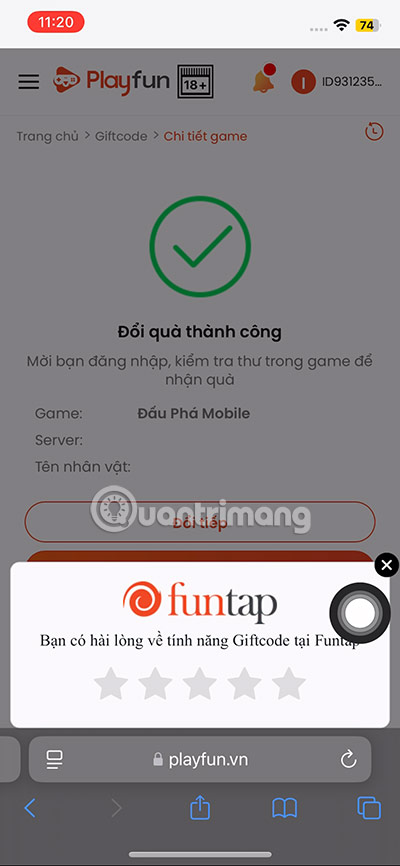giftcode dau pha mobile