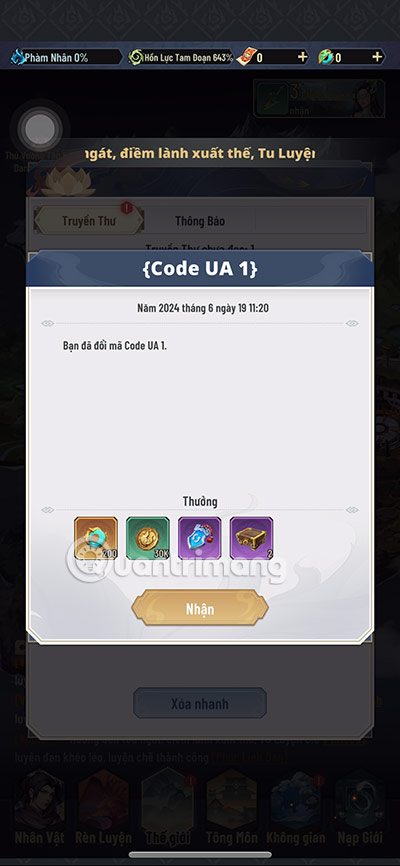 hướng dẫn nhập code đấu phá mobile