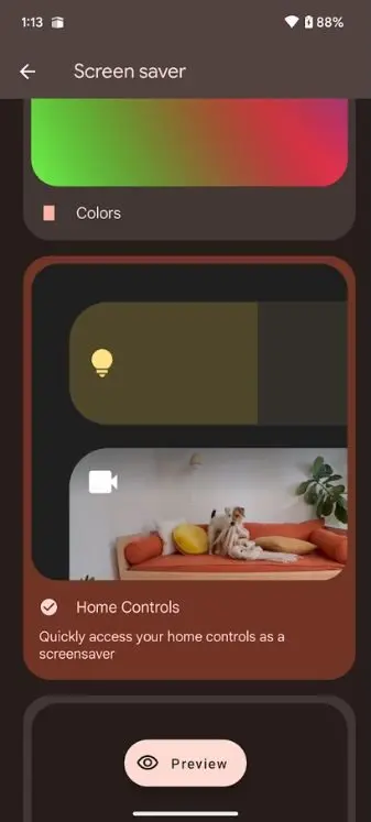 Screensaver Google Home