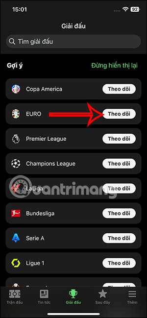 Theo dõi Euro 2024