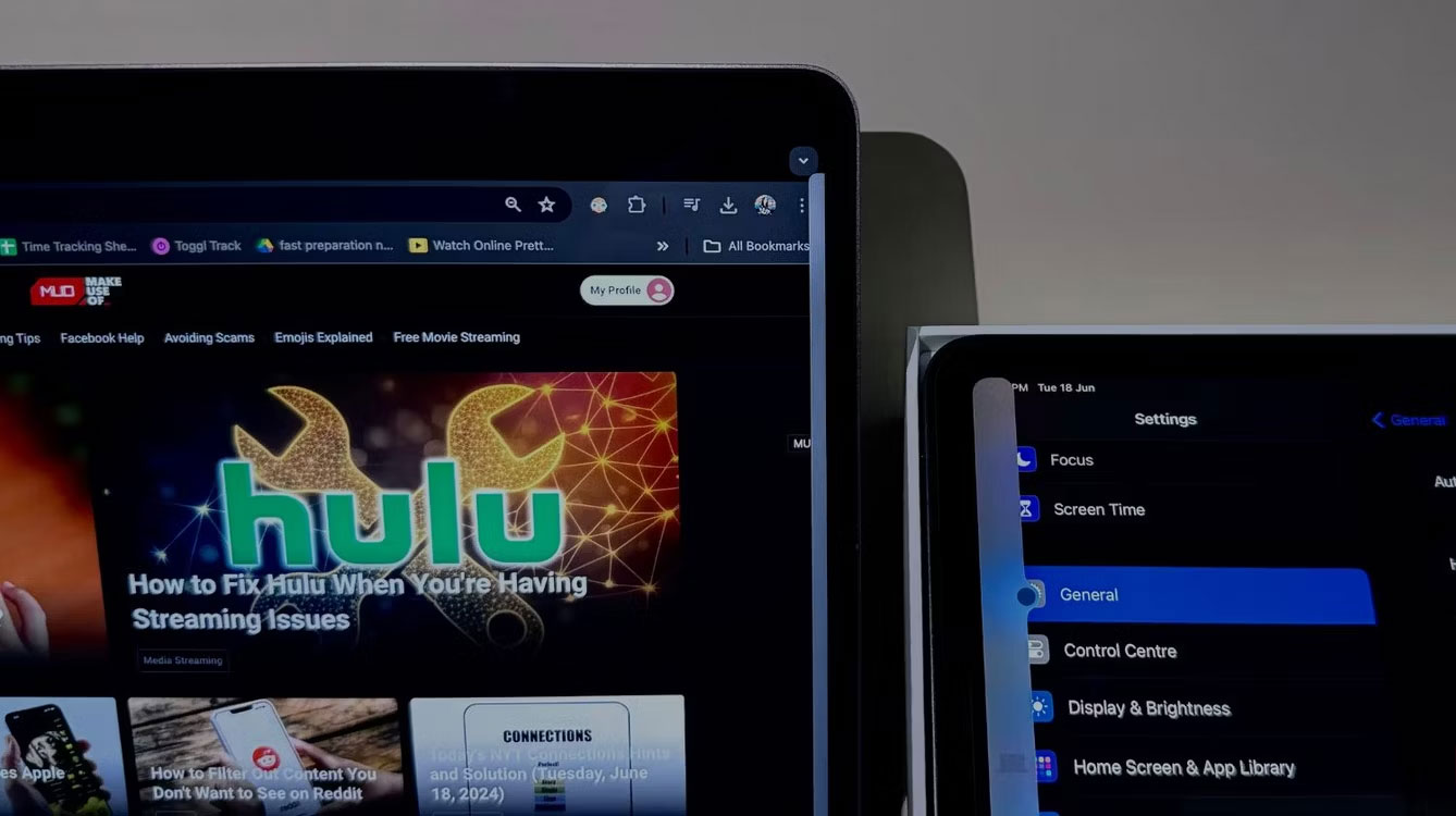 Universal Control đang hoạt động
