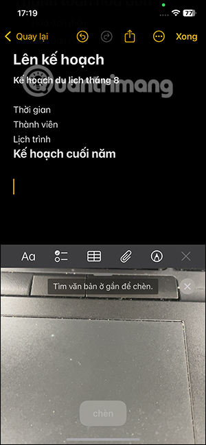 Camera quét văn bản