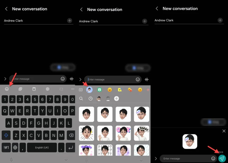 Gửi AR Emoji trên điện thoại Samsung
