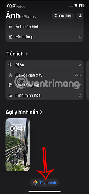 Tùy chỉnh ứng dụng Ảnh trên iPhone