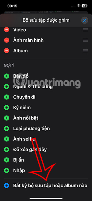 Chọn bộ sưu tập ghim khác