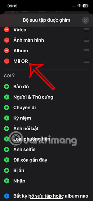 Album mới được ghim